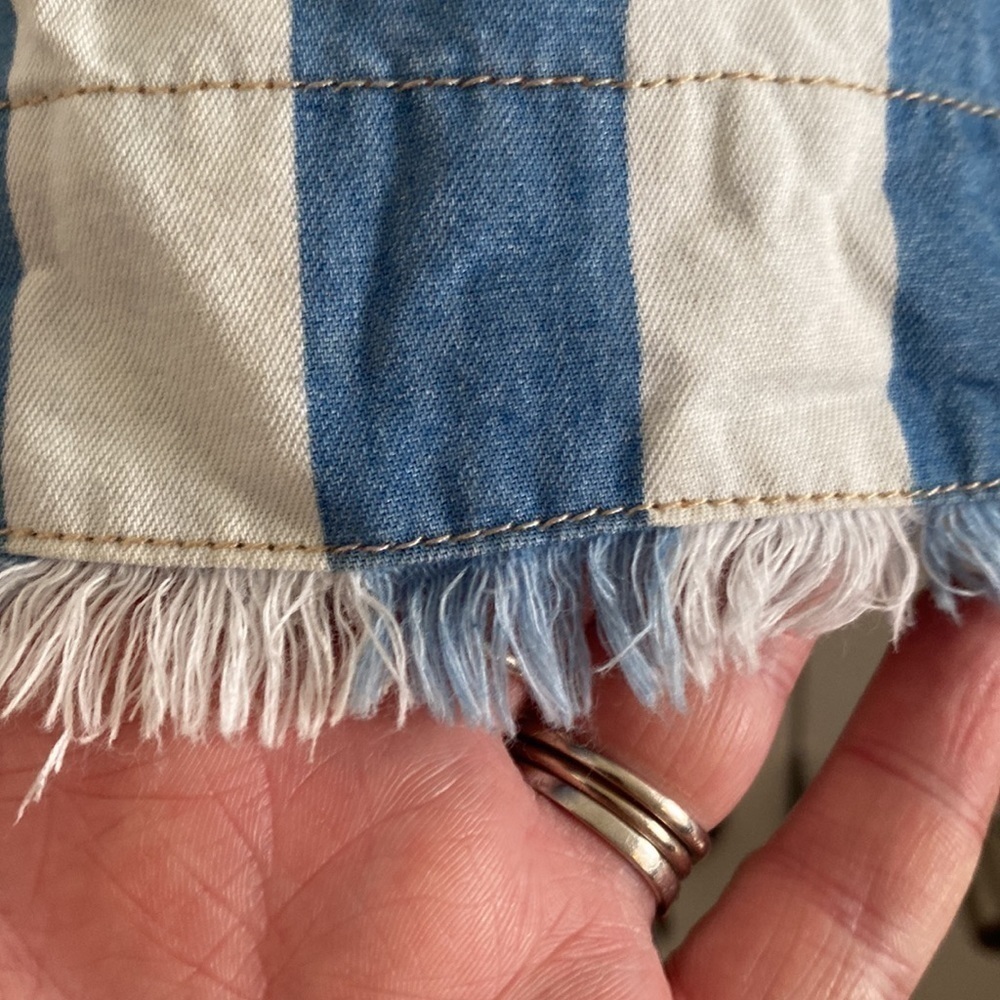 Maeve | Anthropologie | Rope Halter | Blue Stripe | Frayed Bottom | Size… - Picture 4 of 16